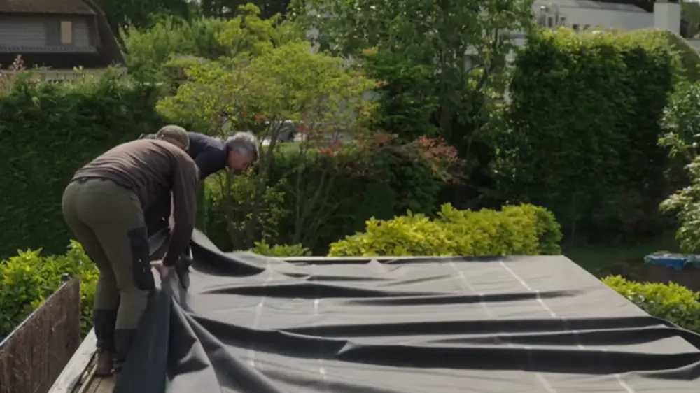 epdm uitleggen dak 1
