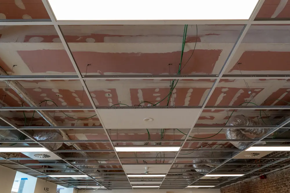 Plafond in opbouw
