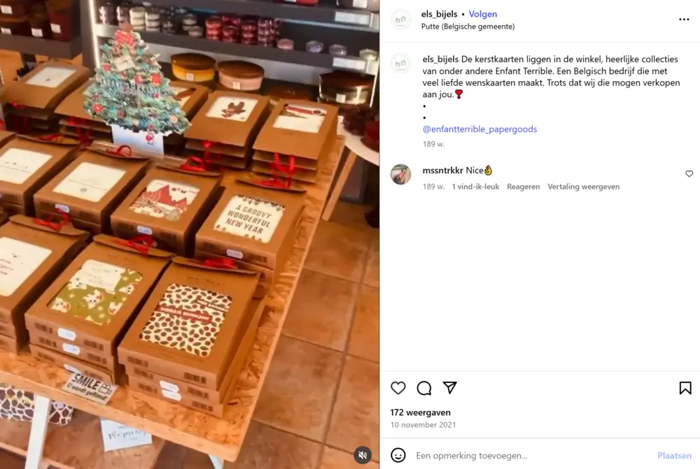 Bij Els op Instagram