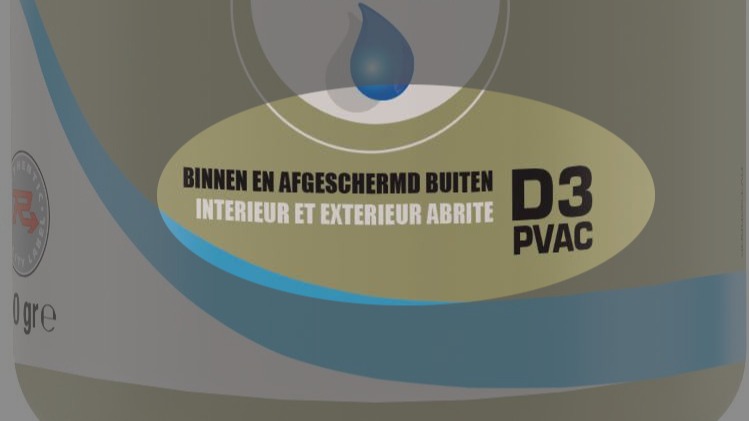 d-scorte op een lijmbus