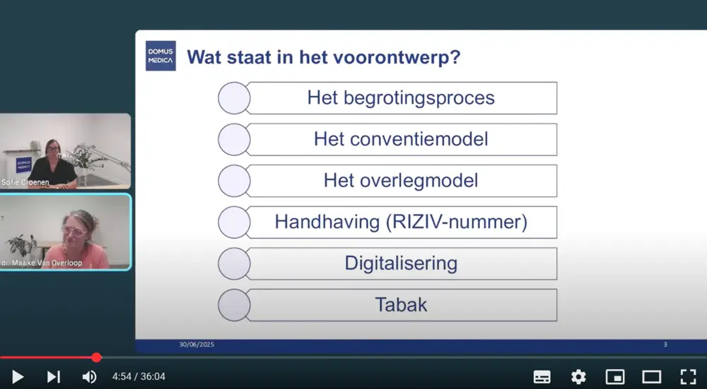 Video Domus Medica verheldert