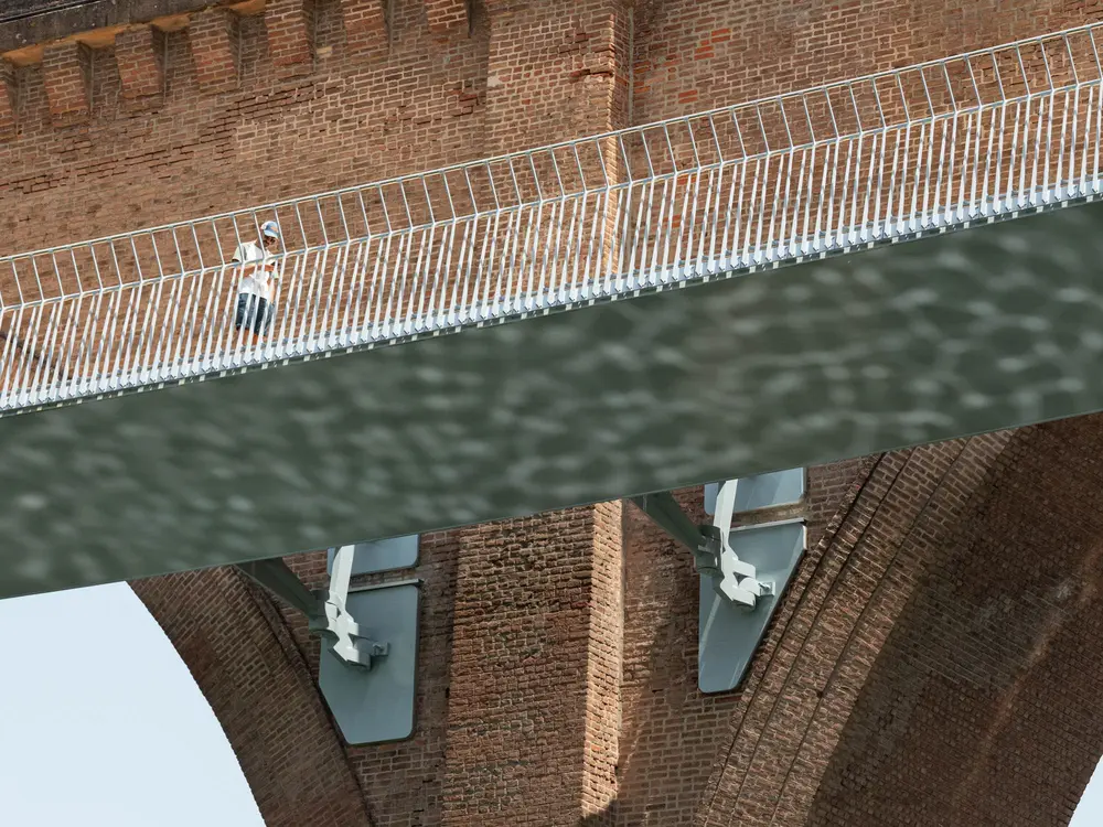 Fietsbrug Albi Frankrijk