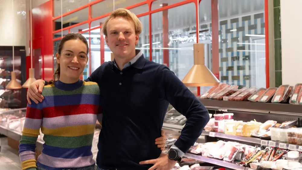 Delhaize Oudenaarde: Géraldine Vanhonsebrouck en Clément Vanbesien
