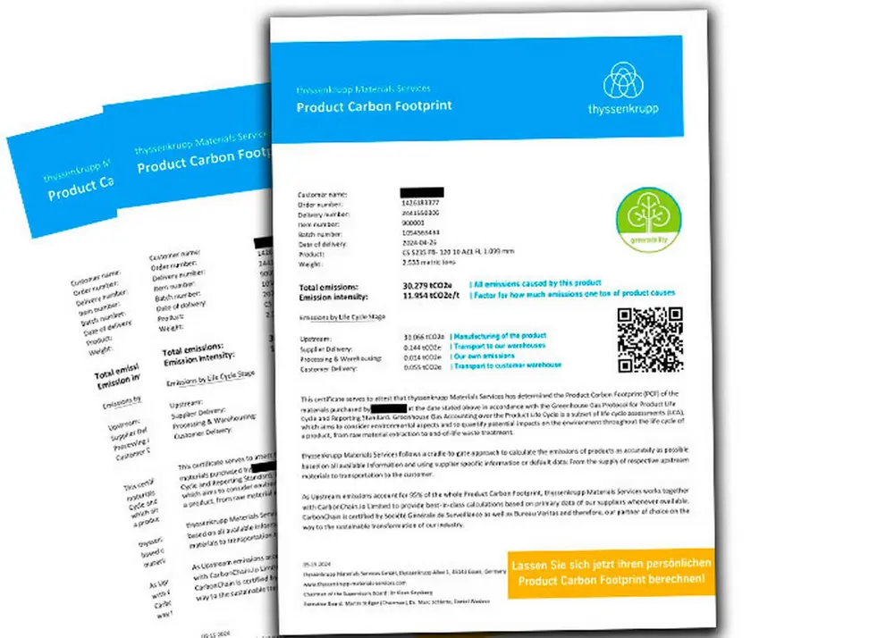 PCF thyssenkrupp Materials Belgium