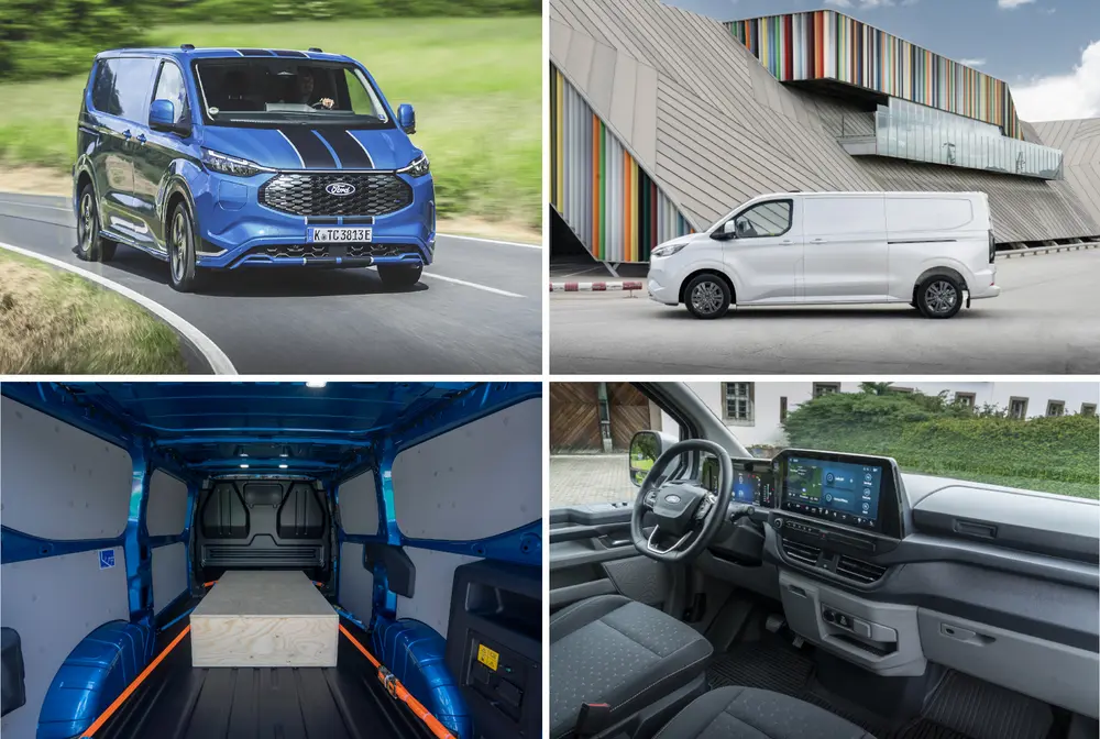 E‑Transit Custom :  polyvalent, connecté et 100% électrique