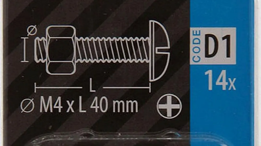 verpakking bouten moeren