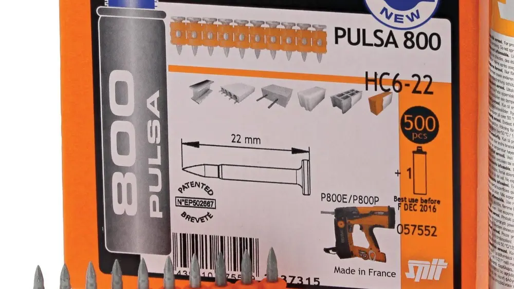 Etiket van een verpakking nagels