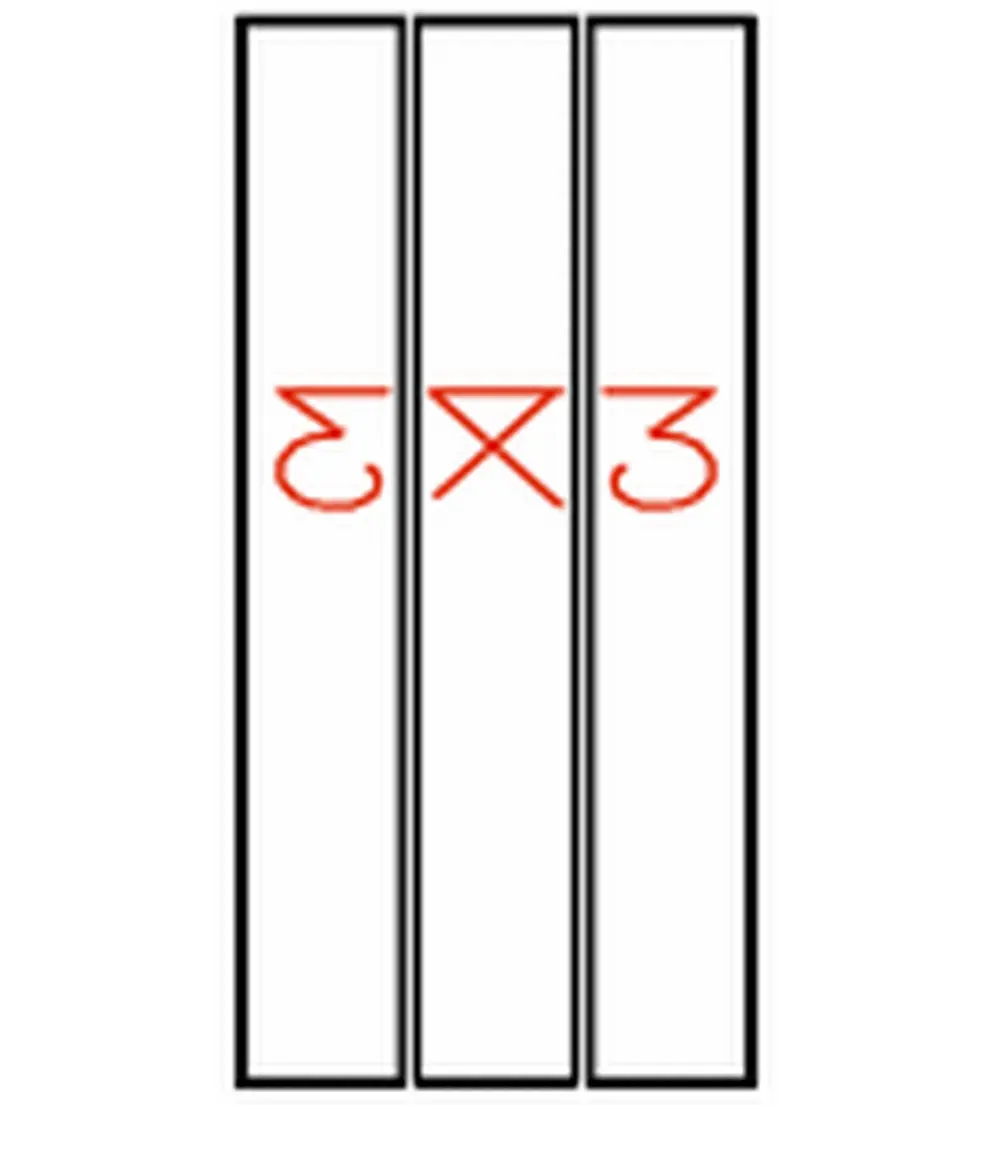 Aanduiding panelen met paarlijn