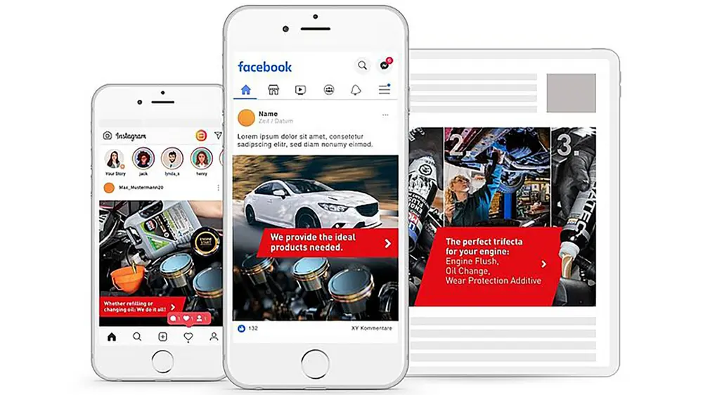 Profiteer van de online marketingexpertise van LIQUI MOLY en werk met ons samen om regelmatig op maat gemaakte online campagnes voor je bedrijf te lanceren