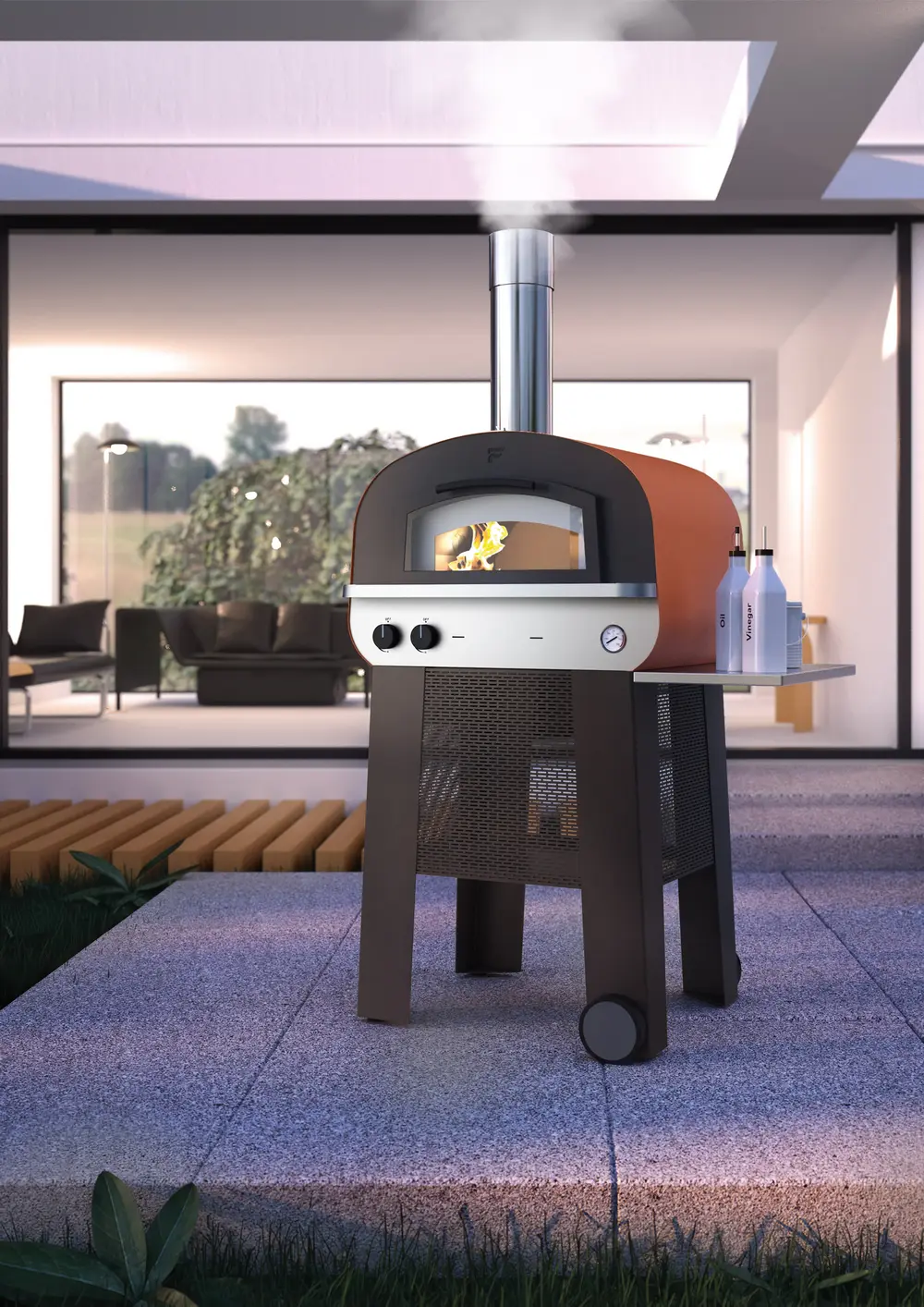 Gasoven pizza gas