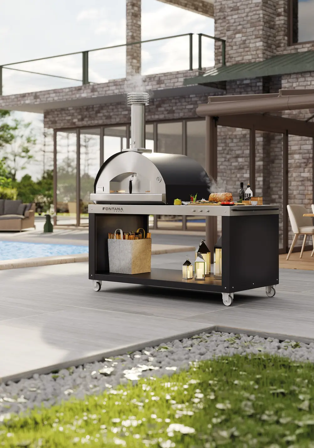 Onderstel pizza-oven