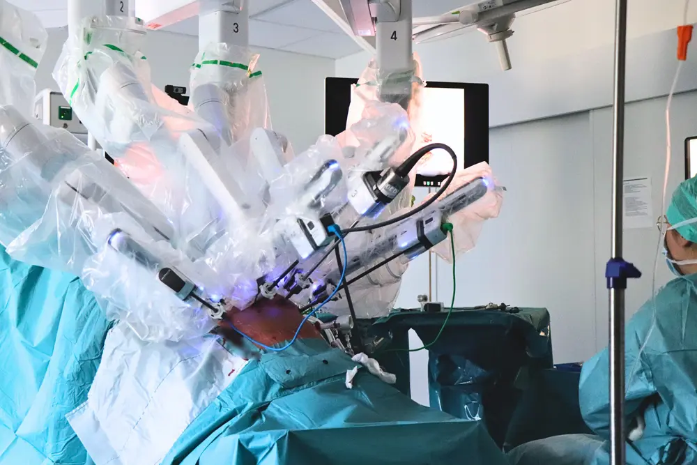 De Davinci Xi-robot in volle actie