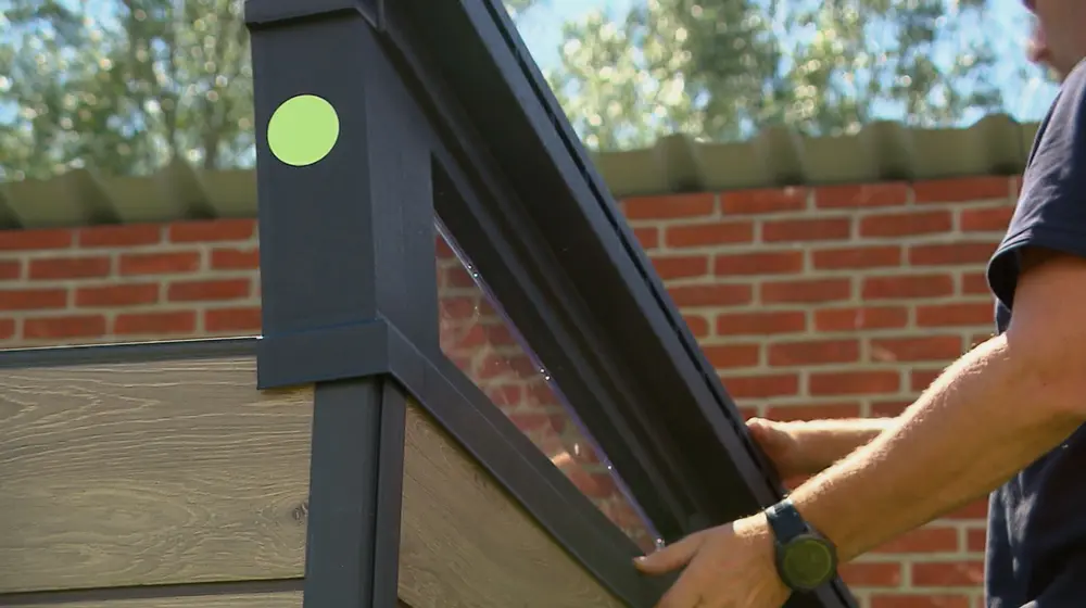raamprofiel plaatsen tuinhuis