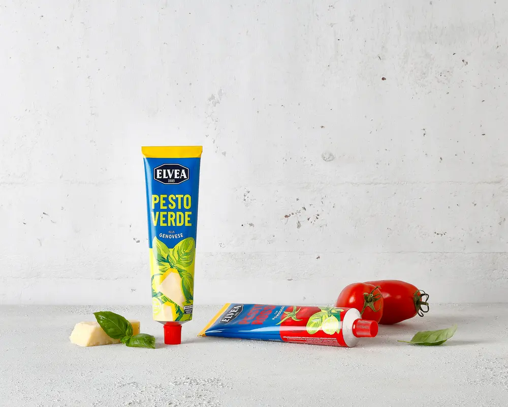 Elvea Pesto Verde en Rosse in tube