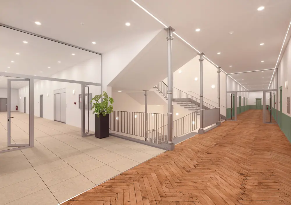 gebouw met LEDVANCE verlichting