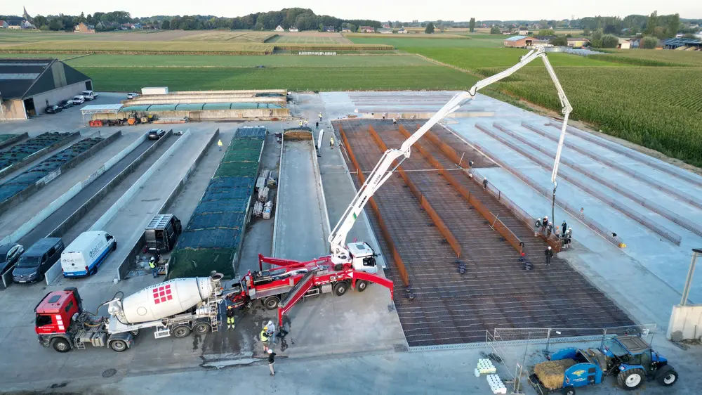Cementloos beton gieten Ilvo