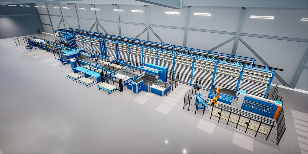 Night Train FMS® automatiseert de materiaal- en informatiesystemen van een fabriek