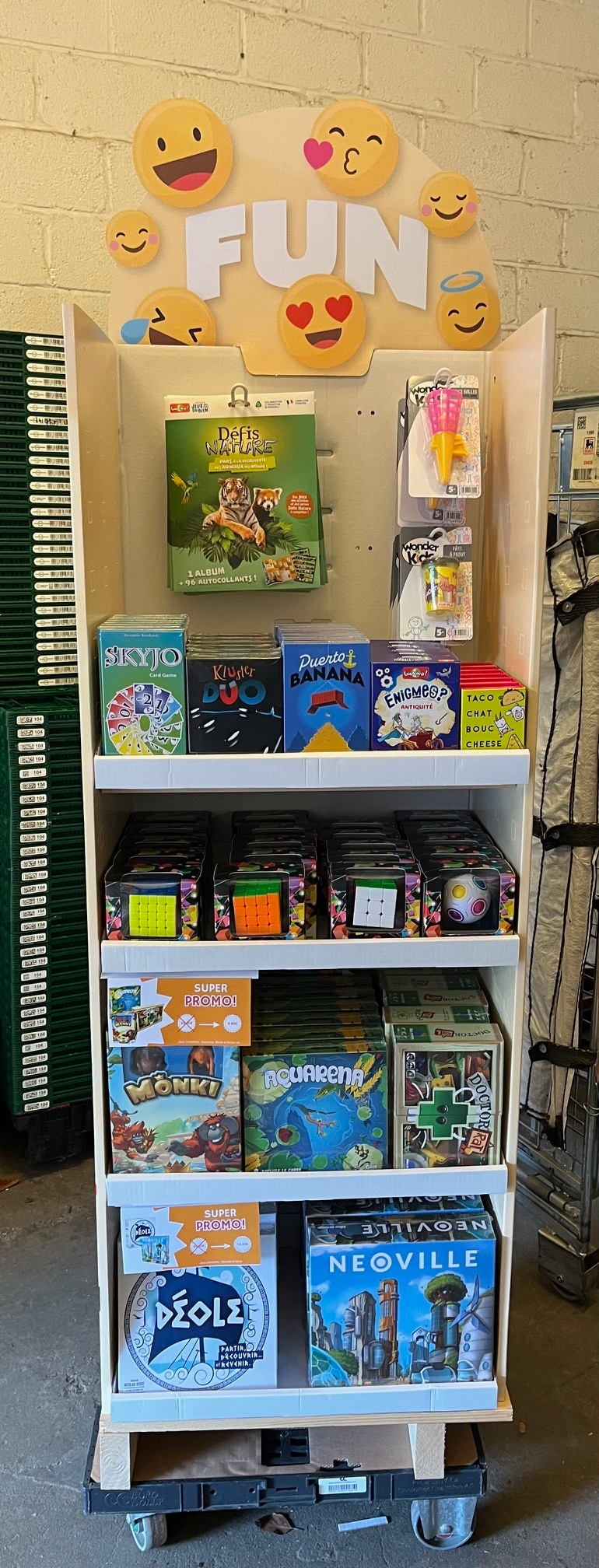 spelletjes in de winkel