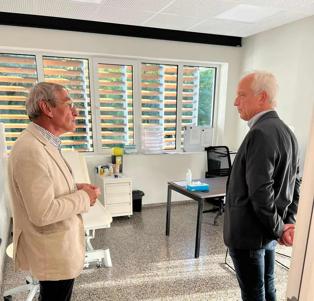 Dr Meuris et ministre Yves Coppieters