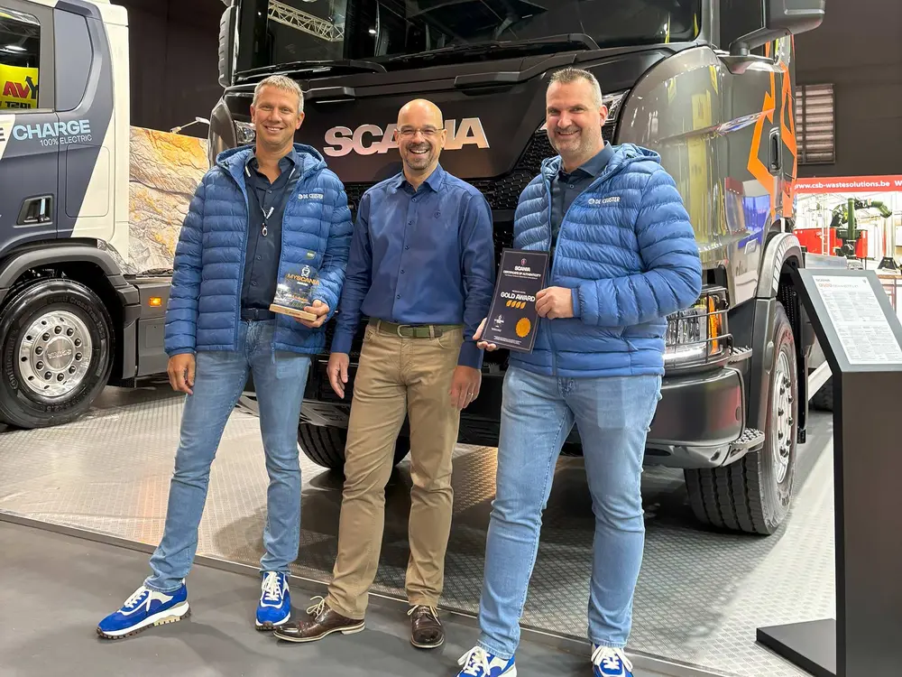 De Ceuster nemen award in ontvangst