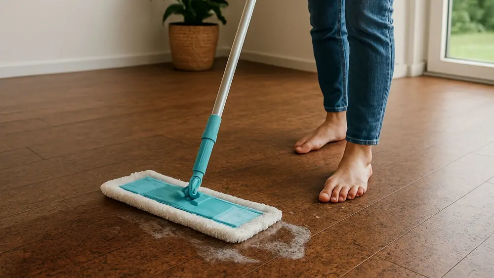 KURKVLOER schoonmaken dweilen