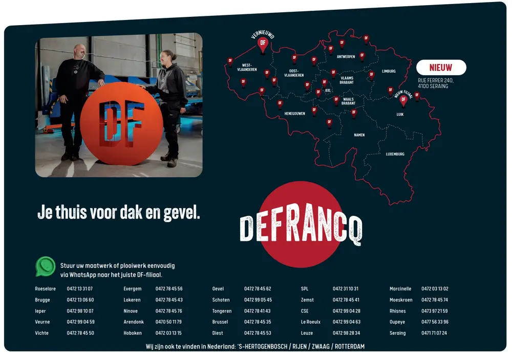 Filialen Defrancq