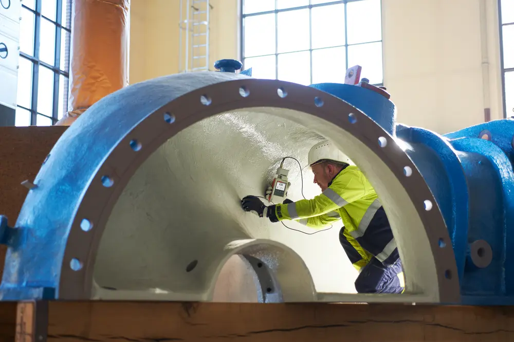 Oppervlaktebehandeling bij pomphuis