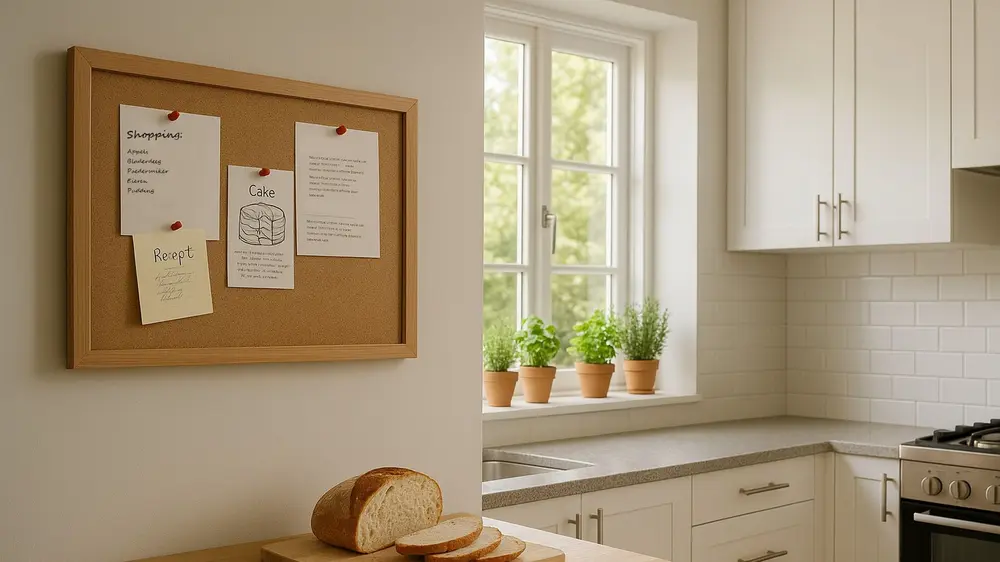 kurk bord prikbord keuken