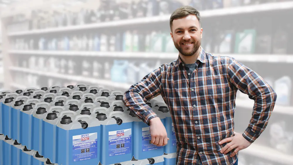 de jerrycan van 5 liter is nu stapelbaar op pallets