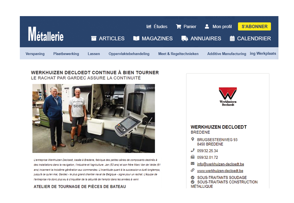 La brochure "Special Suppliers" s'adresse directement aux décideurs et aux professionnels