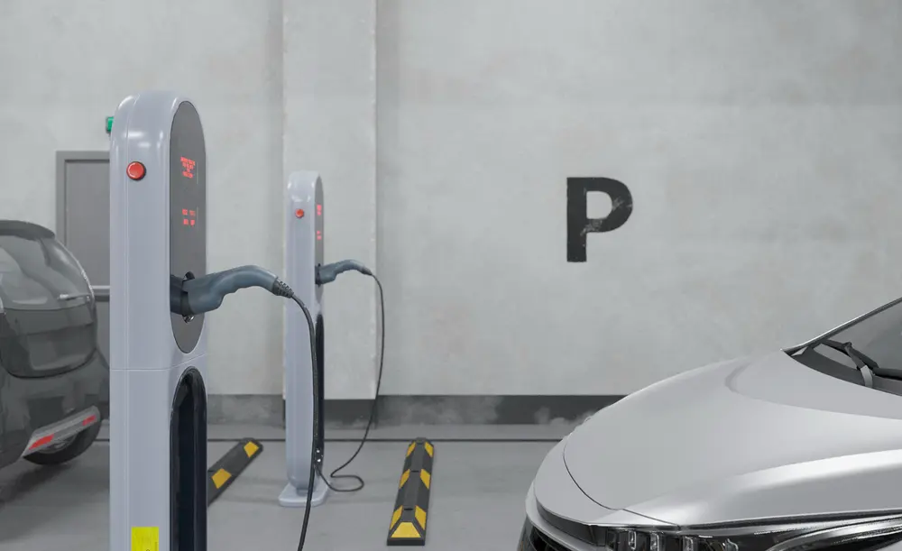 elektrische auto laad op