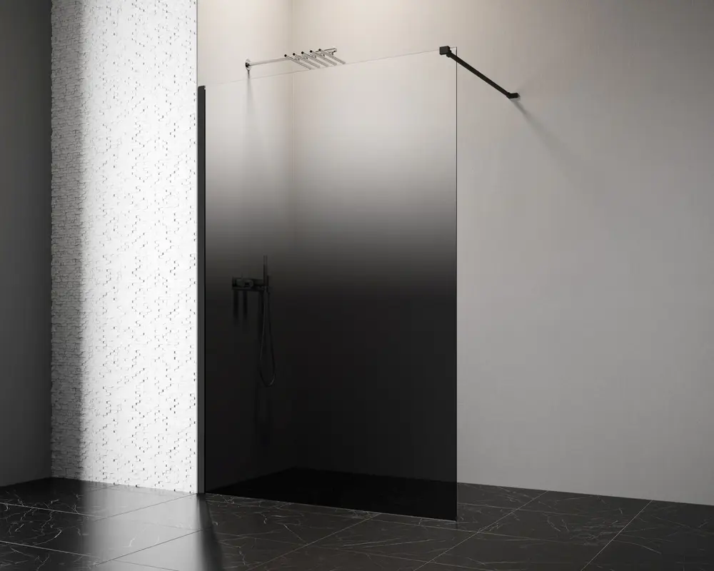 Douchewand zwart
