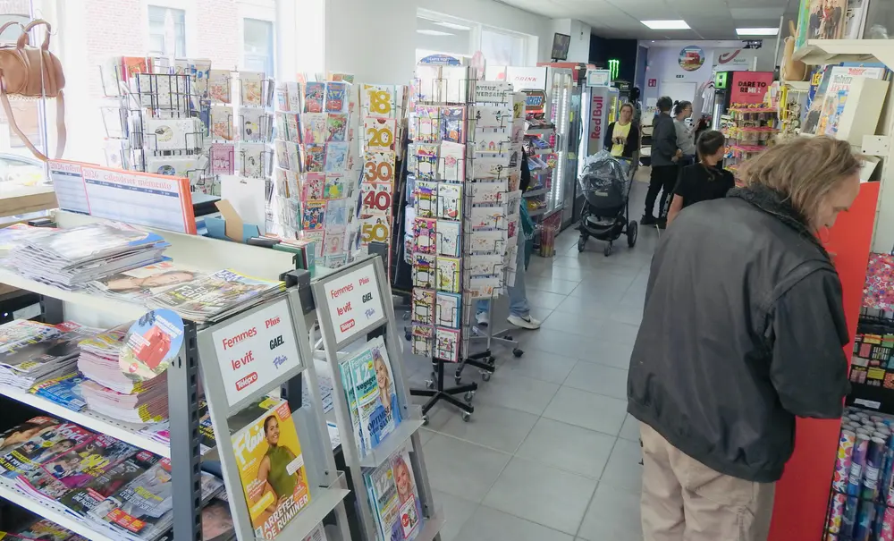 gezellige drukte in de winkel