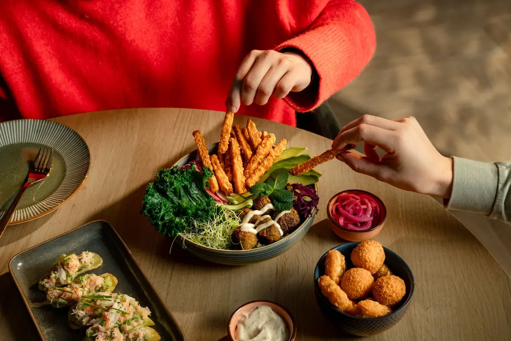 Zoete aardappelfrietjes van Farm Frites zijn ideaal om te delen