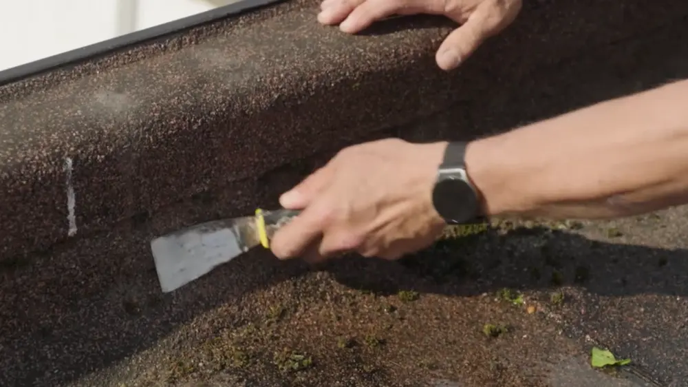 mos afdoen en dak schoonmaken