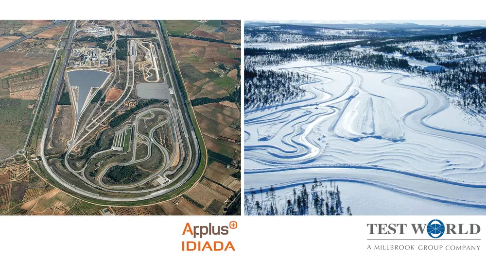 Applus IDIADA (Spanje) en UTAC Ivalo (Finland)
