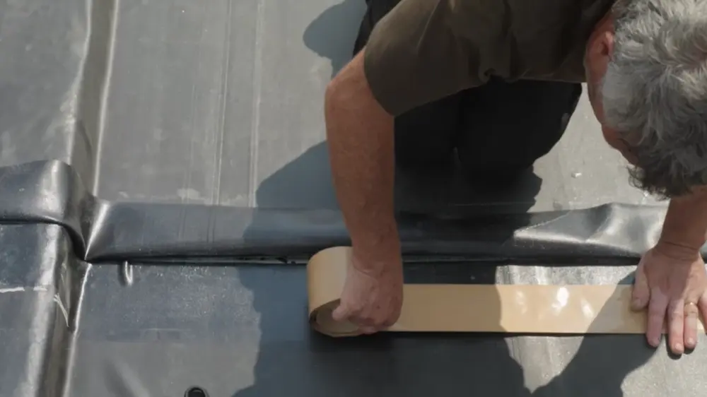 hoeken en naden epdm-dak