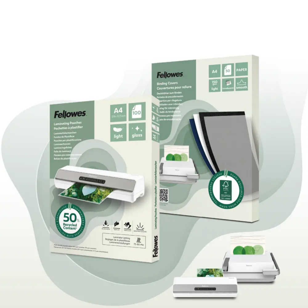 nieuw lamineermateriaal fellowes