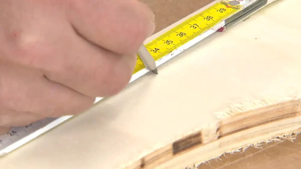 aftekenen positie rondhout