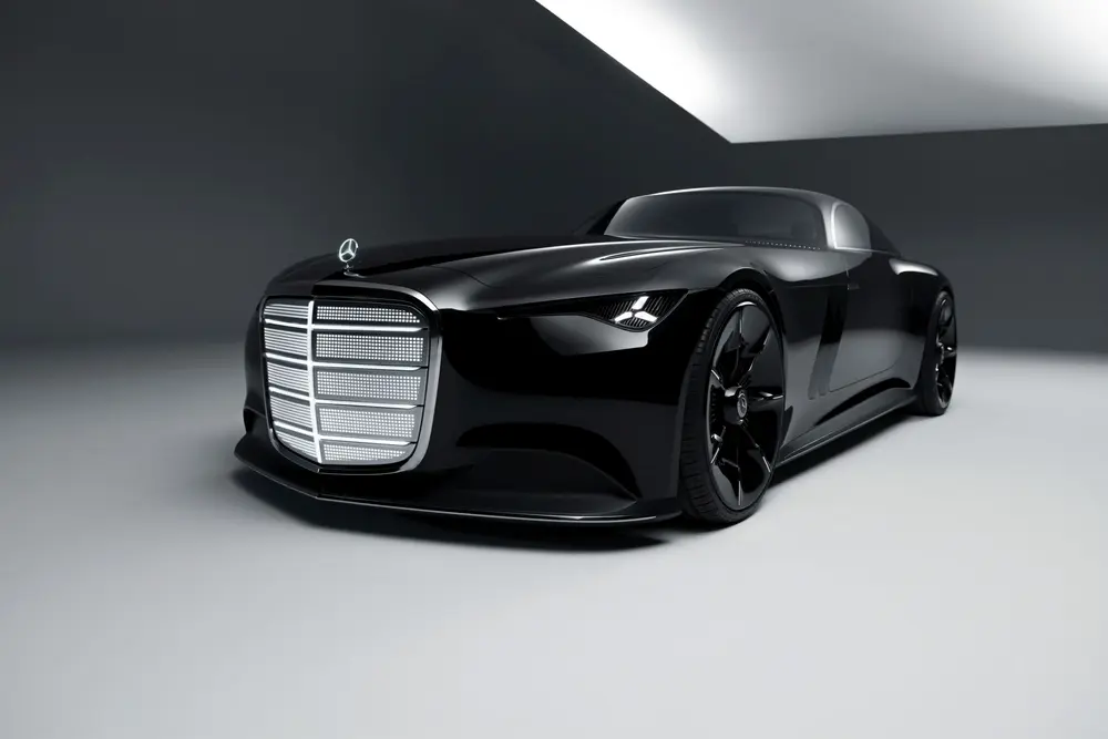 De Vision Iconic herinterpreteert de klassieke Mercedes-grille voor het elektrische tijdperk