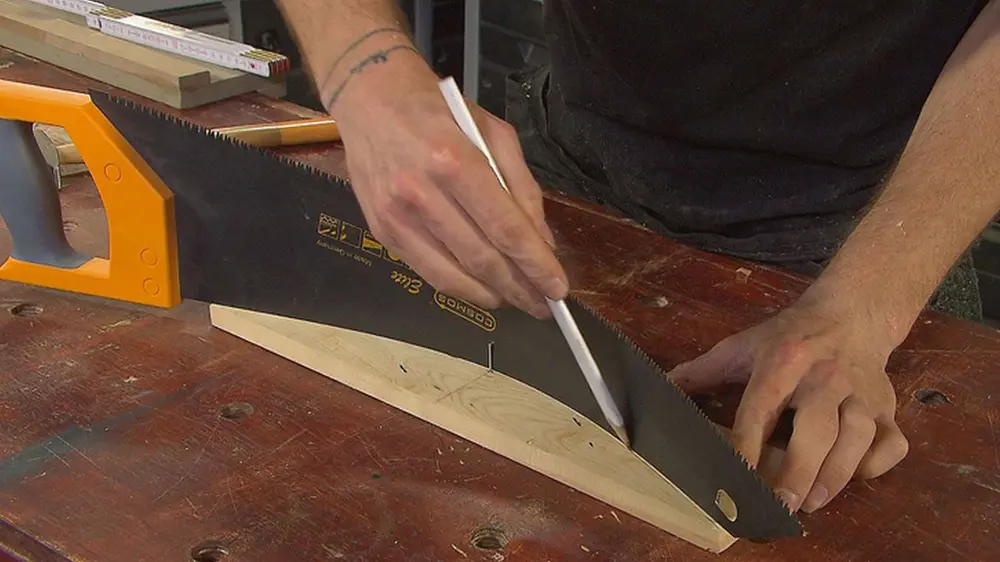 kromme aftekenen zaag