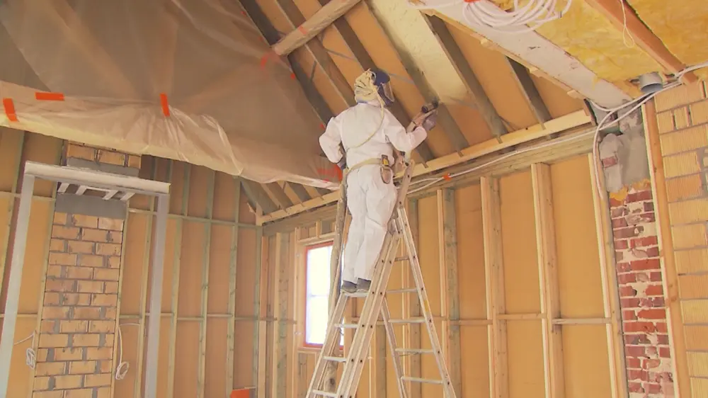 gespoten pur houtskeletbouw