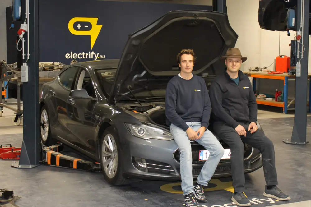 Cedric Blijweert (l) en Sven Van Passel (r) 2