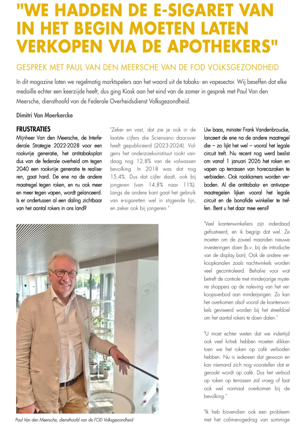 Interview Paul Van den Meerschers