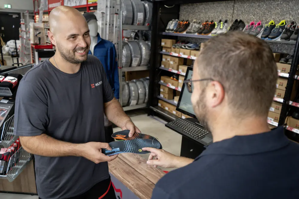 Inlegzolen Würth schoenen