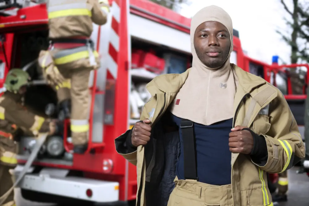 brandweerman hoofdbescherming