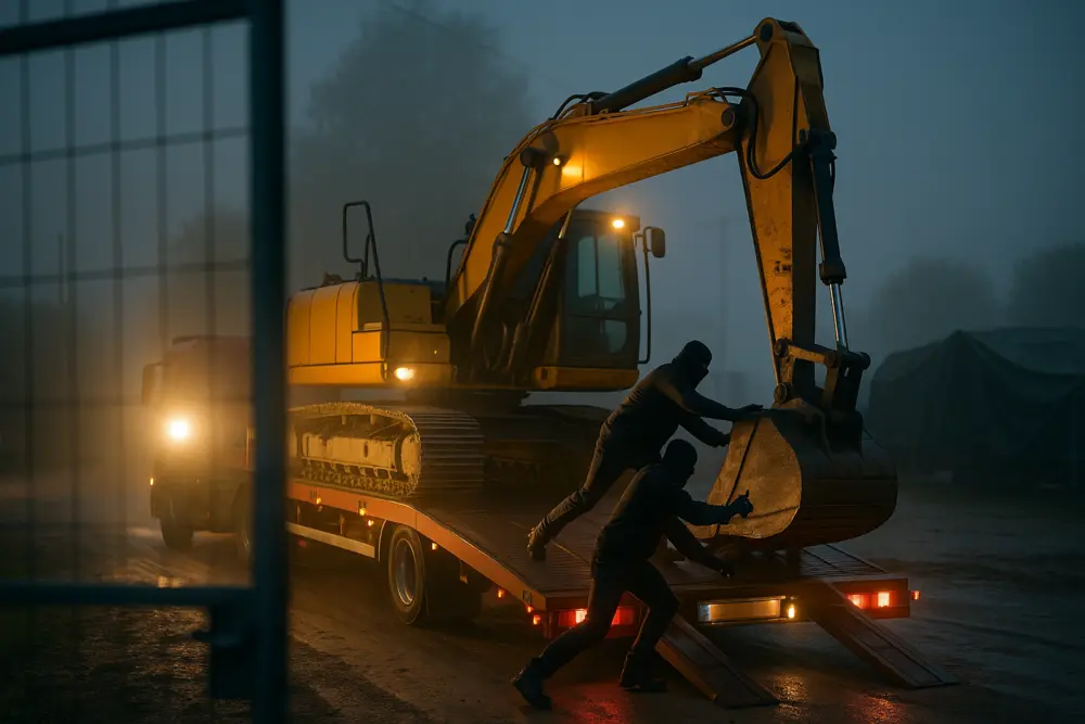 Diefstal bouwmachine