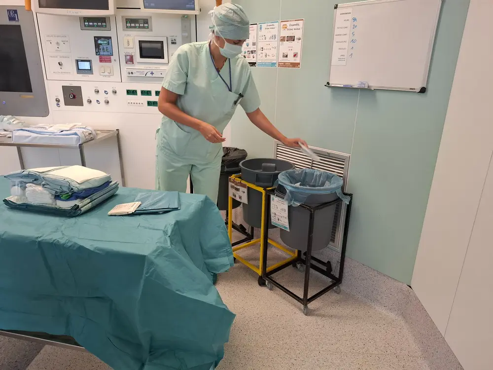 Sandy Renson tri déchets bloc opératoire CHRSM