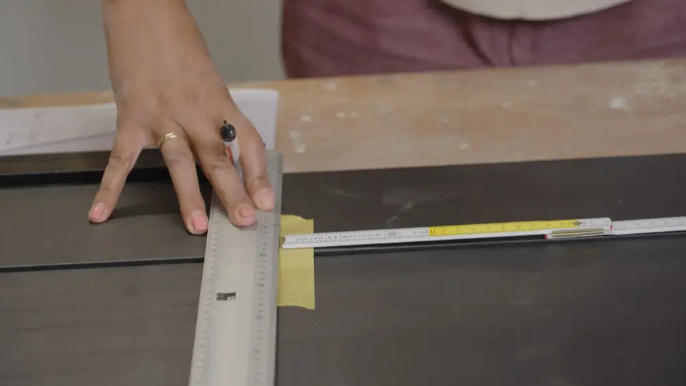 aftekenen voor scharnieren