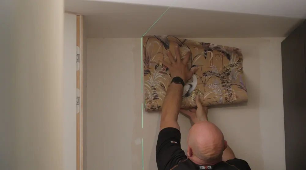 eerste strook plaatsen